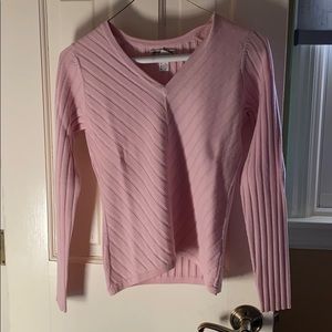 Pink Ribbed sweater